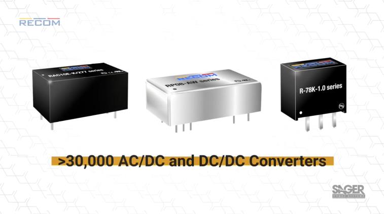 电动汽车充电解决方案：Recom的高效转换器  