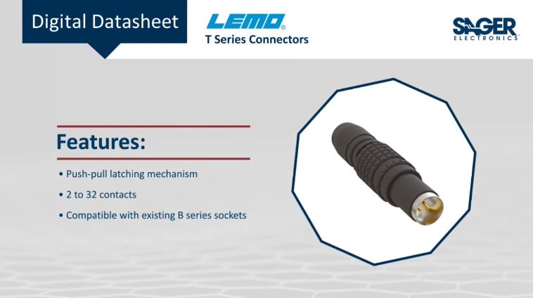 Lemo T系列连接器：应对严苛环境的防水新选择