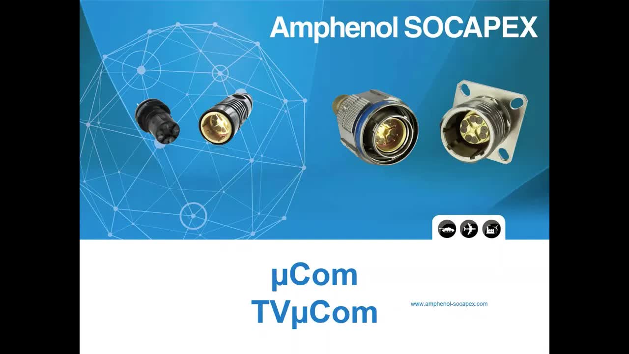 Amphenol sokepex连接器坚固与小巧并存：适用于严苛环境的Microcom高速连接器