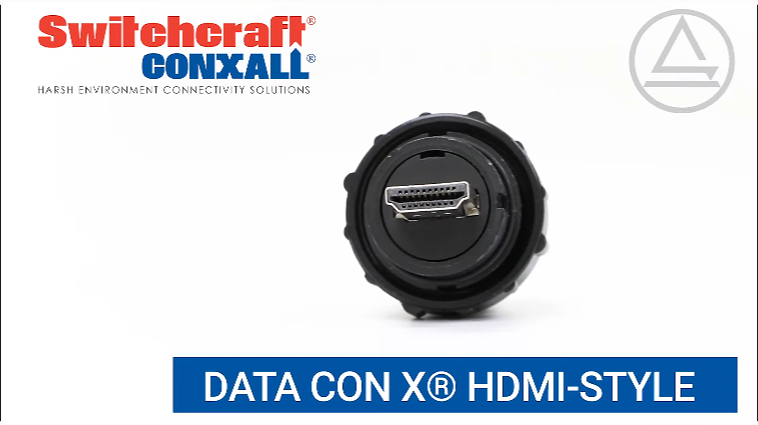 SWITCHCRAFT CONXALL 推出新型 Datacon X HDMI IP 68 级 HDMI 连接器，抗 UV 耐用