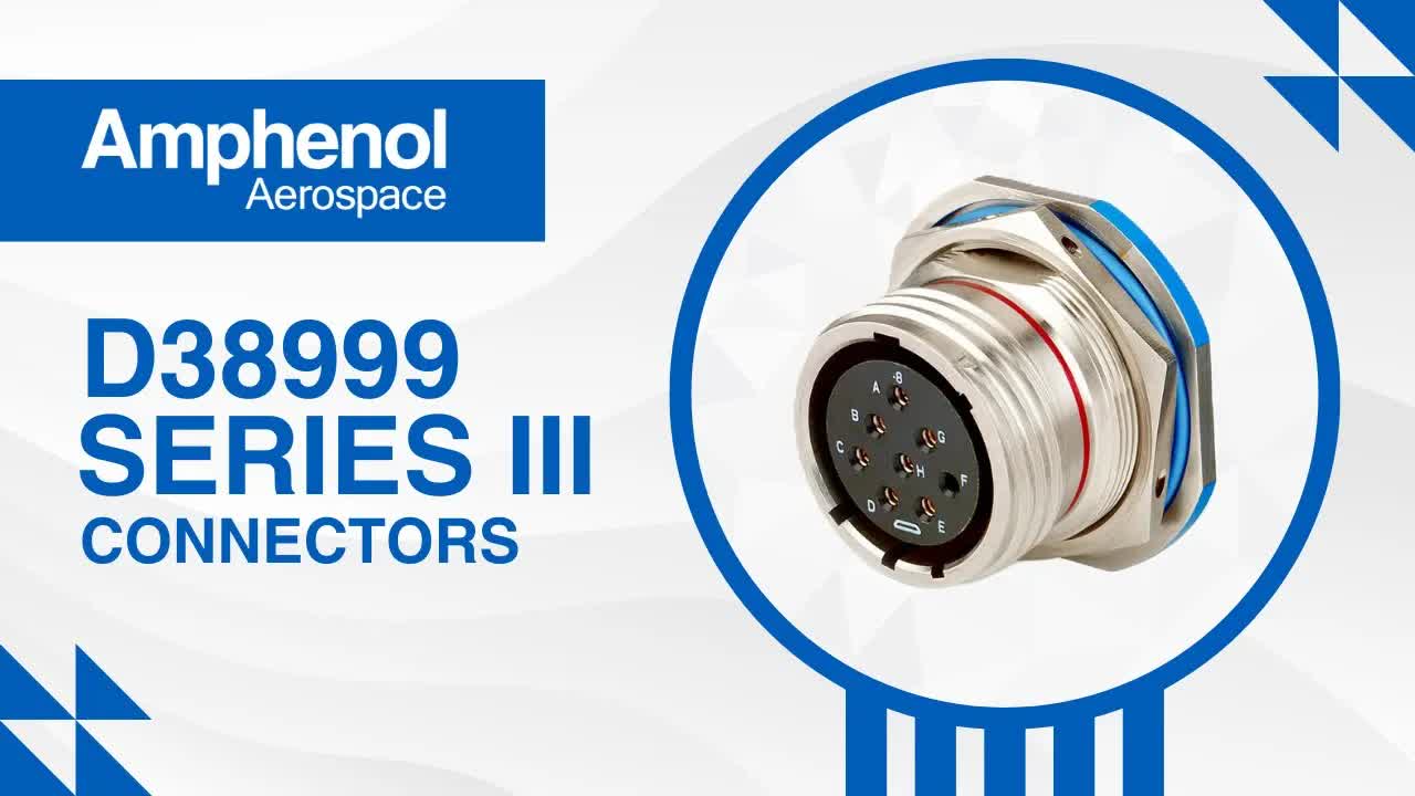 军用航天连接器的金标准——Amphenol Mill DTL 38 Triple 9 Series 3