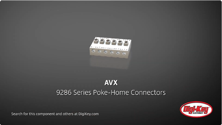 AVX 9286系列连接器：简单易用的插入式连接解决方案