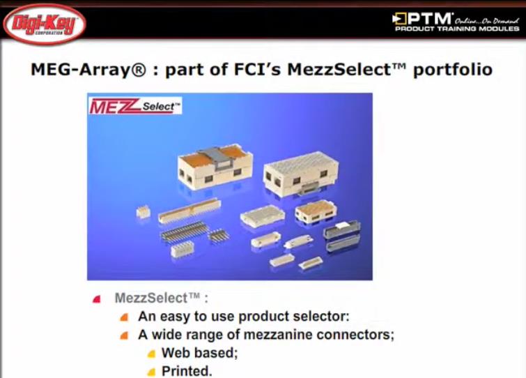 探索FCI的Mega Ray Mezzanine连接器系统