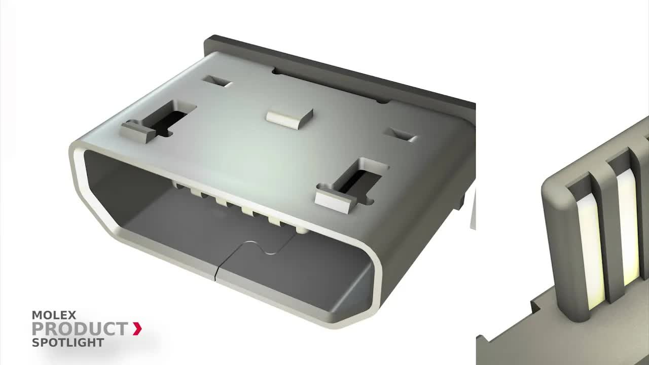 为智能设备提供强力保护：Molex防水Micro USB连接器