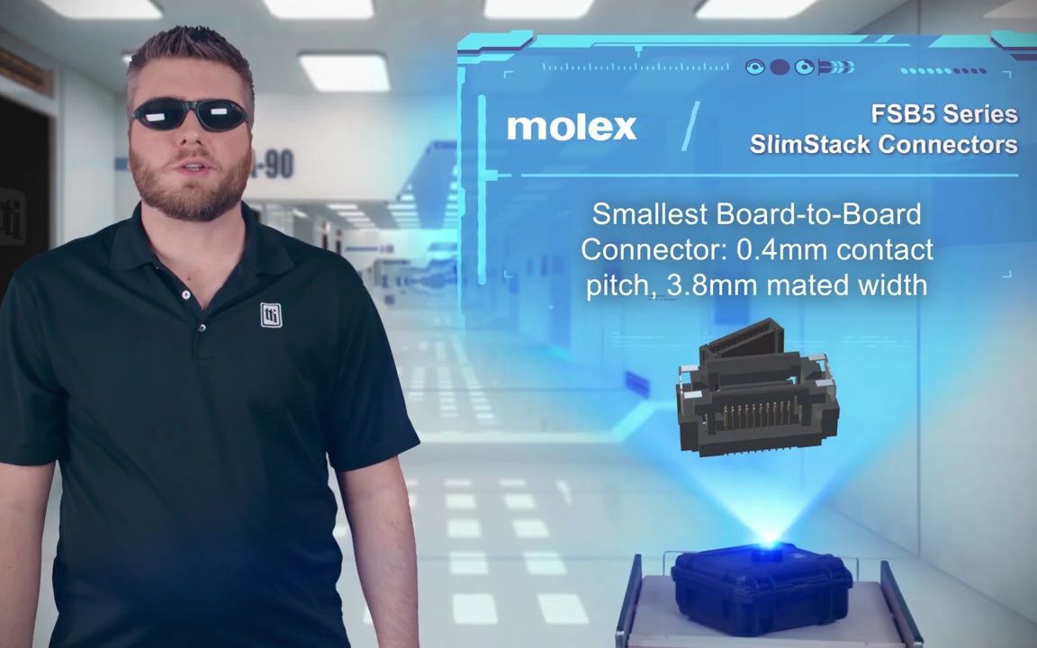 Molex FSB5系列连接器：超小尺寸，大浮动范围